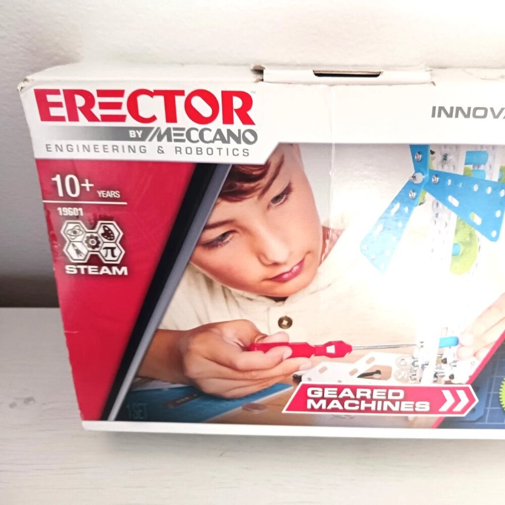 Meccano 19601 ErectorSet Innovation Geared Machines New Open Box